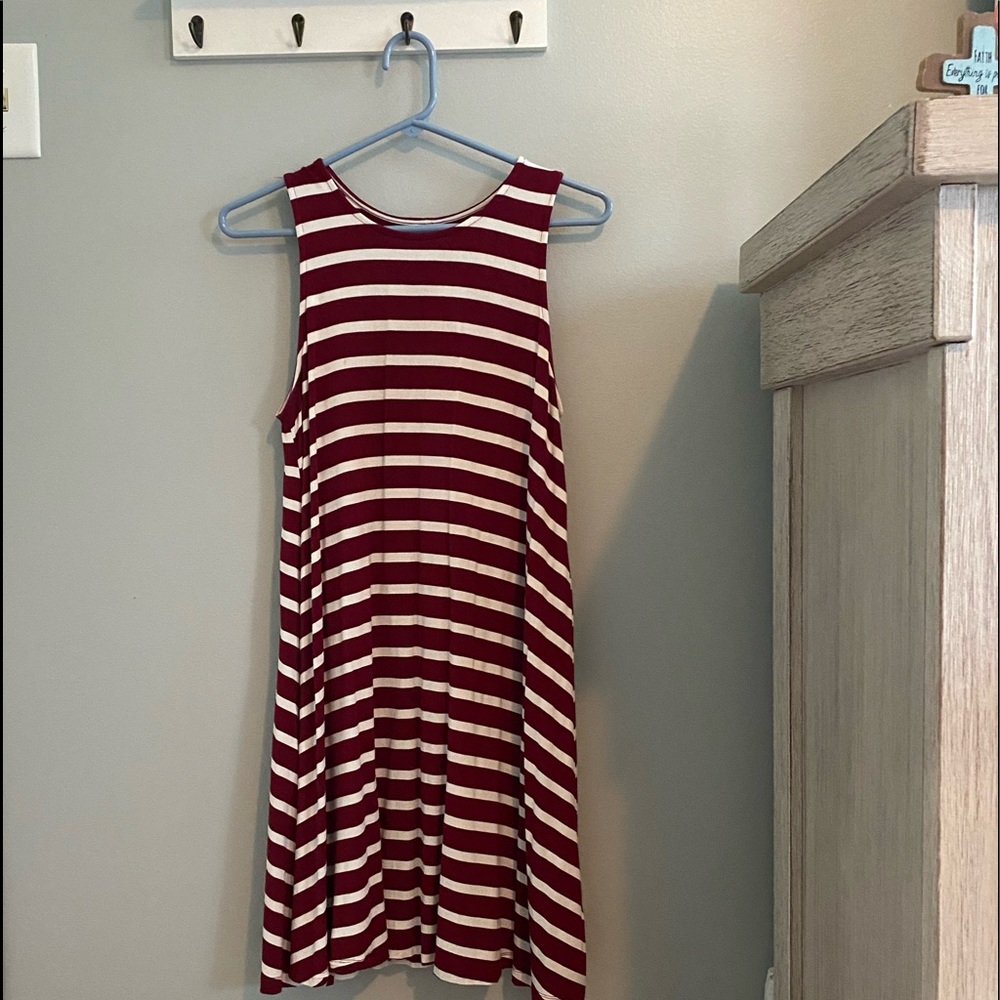 Sleeveless Striped Swing dress!